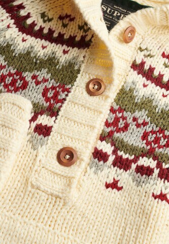 Pull-over 'Fairisle' Superdry & Co en blanc