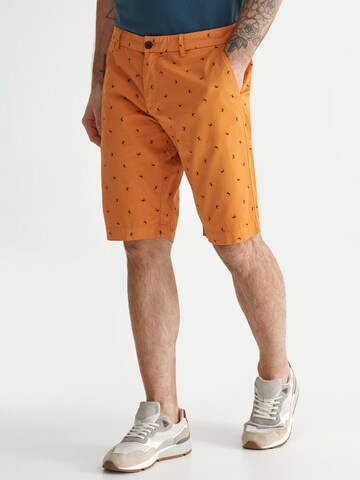 Regular Pantalon 'JOE' TATUUM en orange : devant