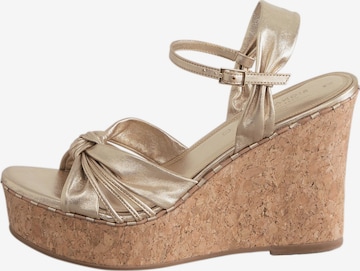 Next Sandale in Gold: Vorderseite