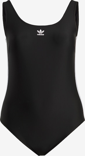 ADIDAS ORIGINALS Badeanzug 'Adicolor 3-Streifen' in schwarz / weiß, Produktansicht