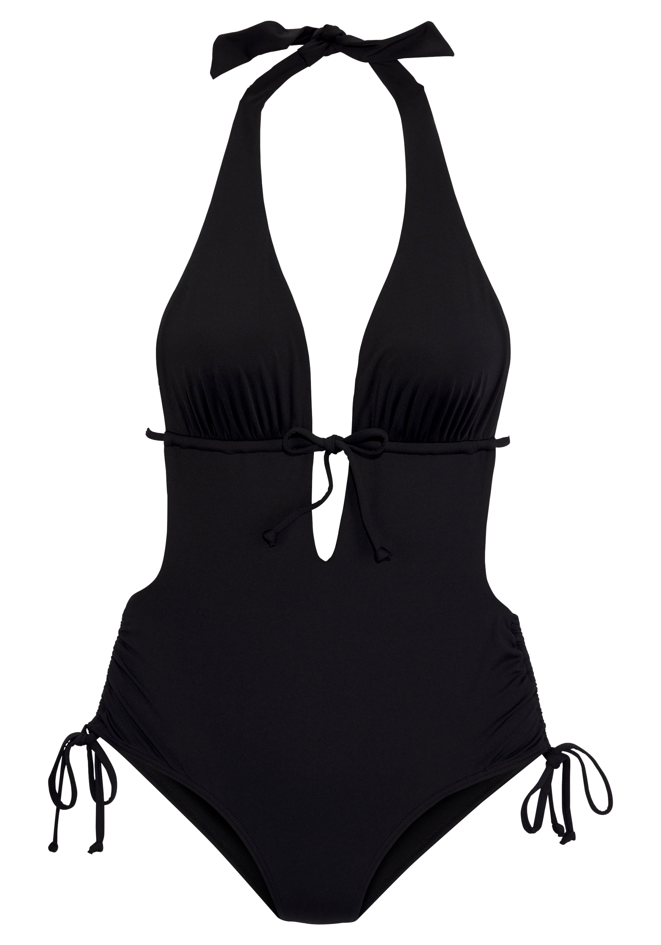 LASCANA Swimsuit in Black: front