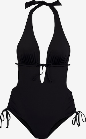 LASCANA Swimsuit in Black: front