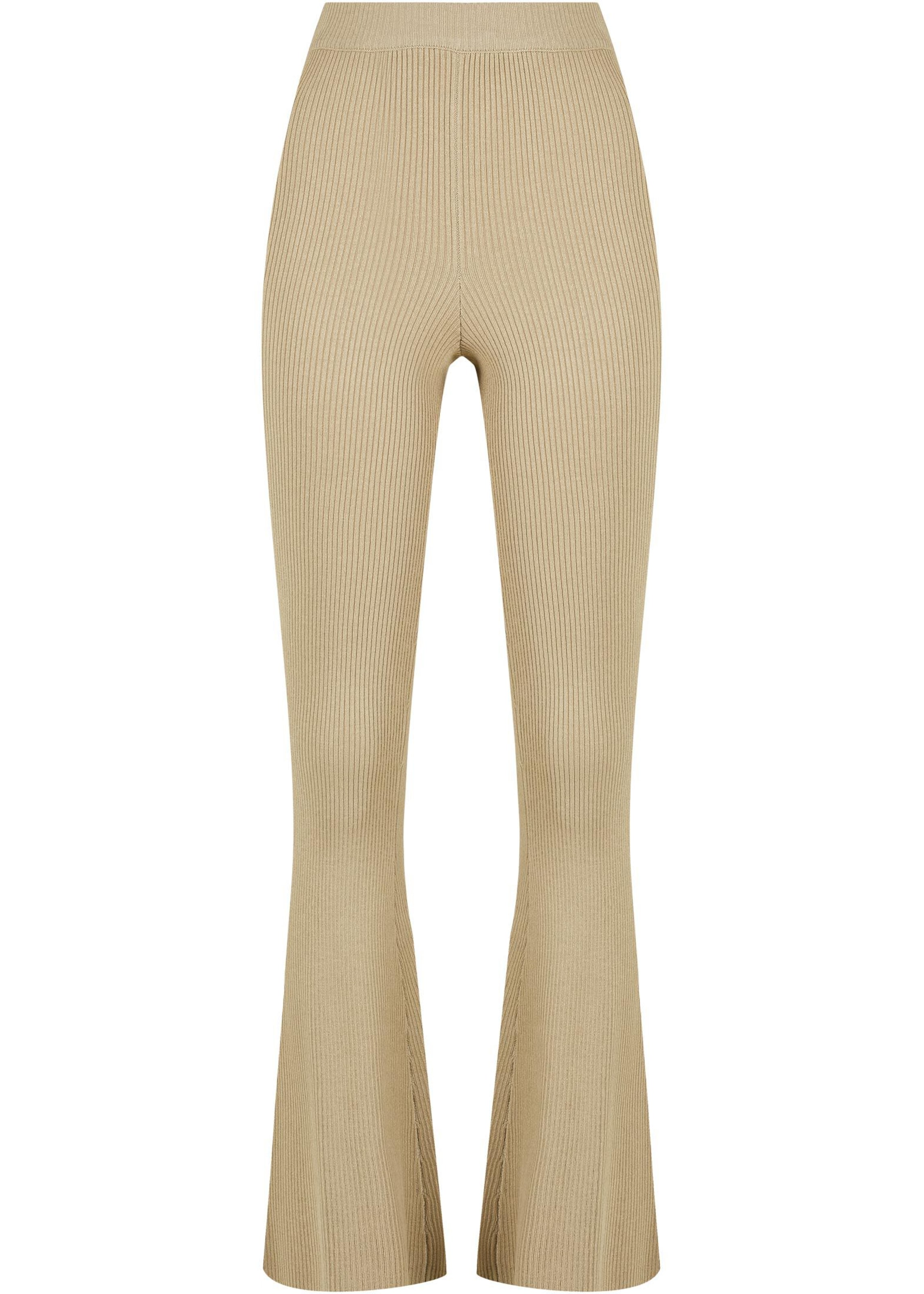 Urban Classics Расклешенный Штаны в Бежевый: спереди