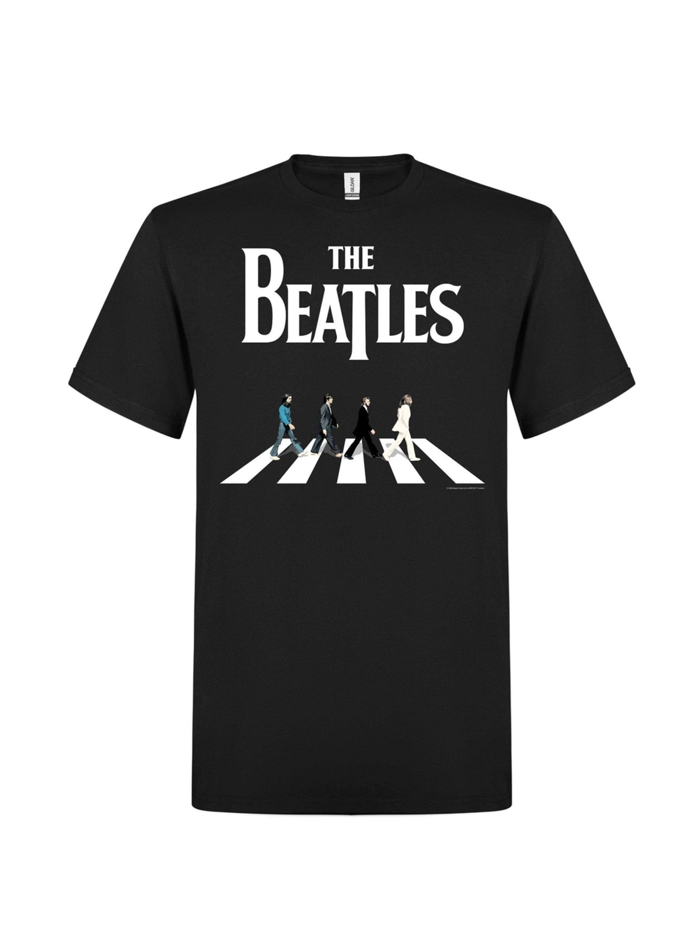 The Beatles - Camiseta 'Beatles abbey road modern' en negro: frente