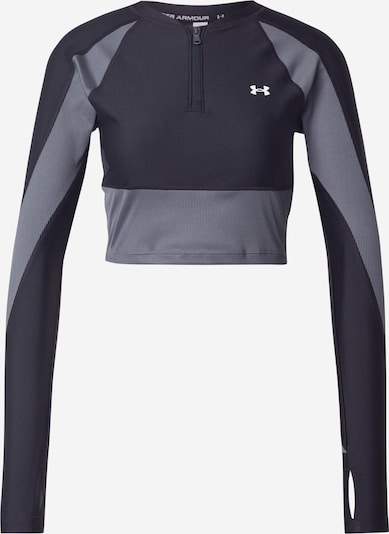 UNDER ARMOUR Tehnička sportska majica u siva / crna, Pregled proizvoda