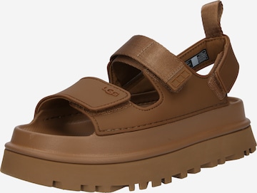UGG Strap Sandals 'Golden Glow' in Brown: front