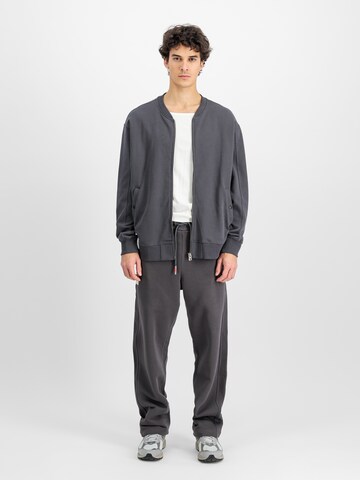 ALPHA INDUSTRIES Sweat jacket 'Studio Edition' in Grey
