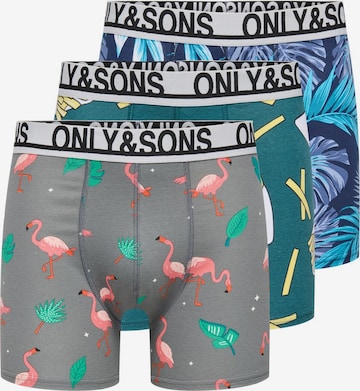 Only & Sons Boxer shorts in Blue: front