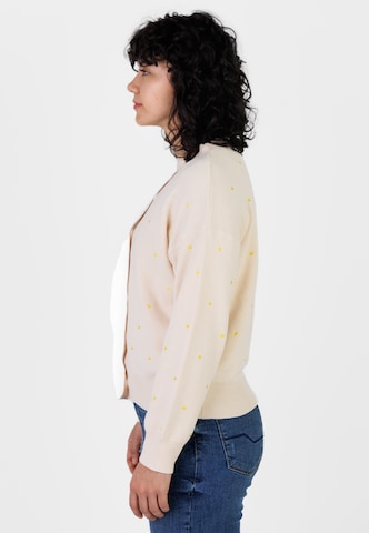 Kleinigkeit Gebreid vest 'Herzen' in Beige