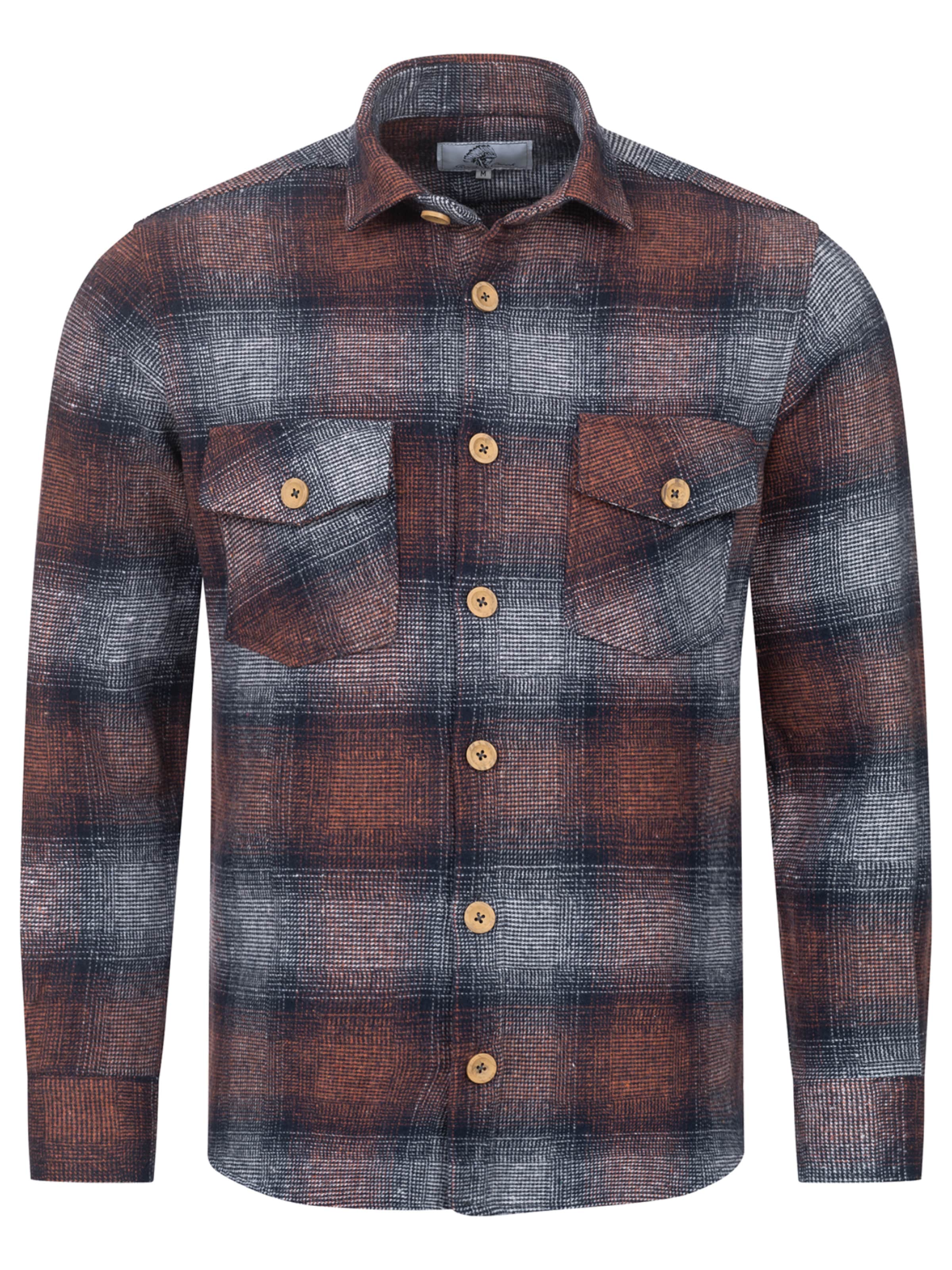 Rock Creek Hemd in Blau: Vorderseite