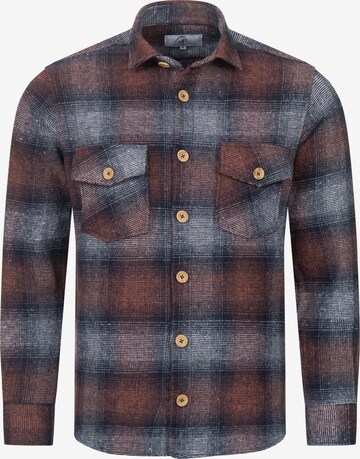 Rock Creek Button Up Shirt in Blue: front