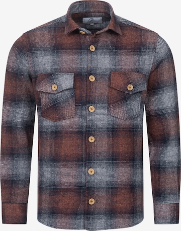 Rock Creek Button Up Shirt in Blue: front
