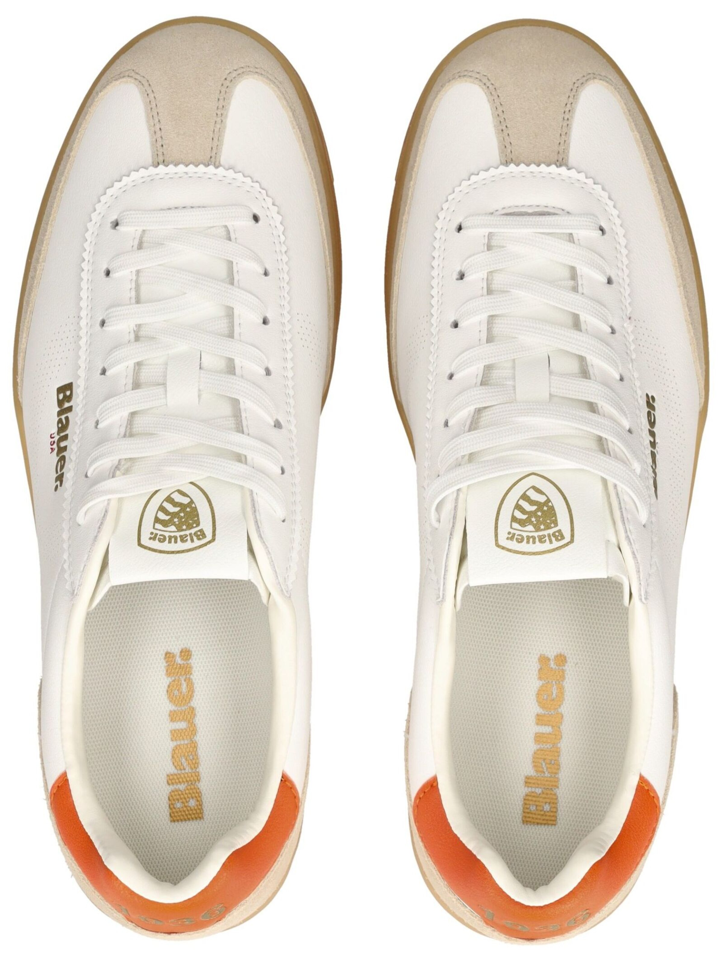 Baskets basses Blauer.USA en blanc