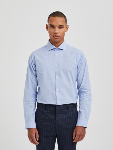 Bertoni Regular fit Button Up Shirt 'Haakon' in Blue: front