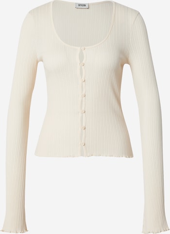 DRYKORNKardigan 'DARNAS' - bijela boja: prednji dio