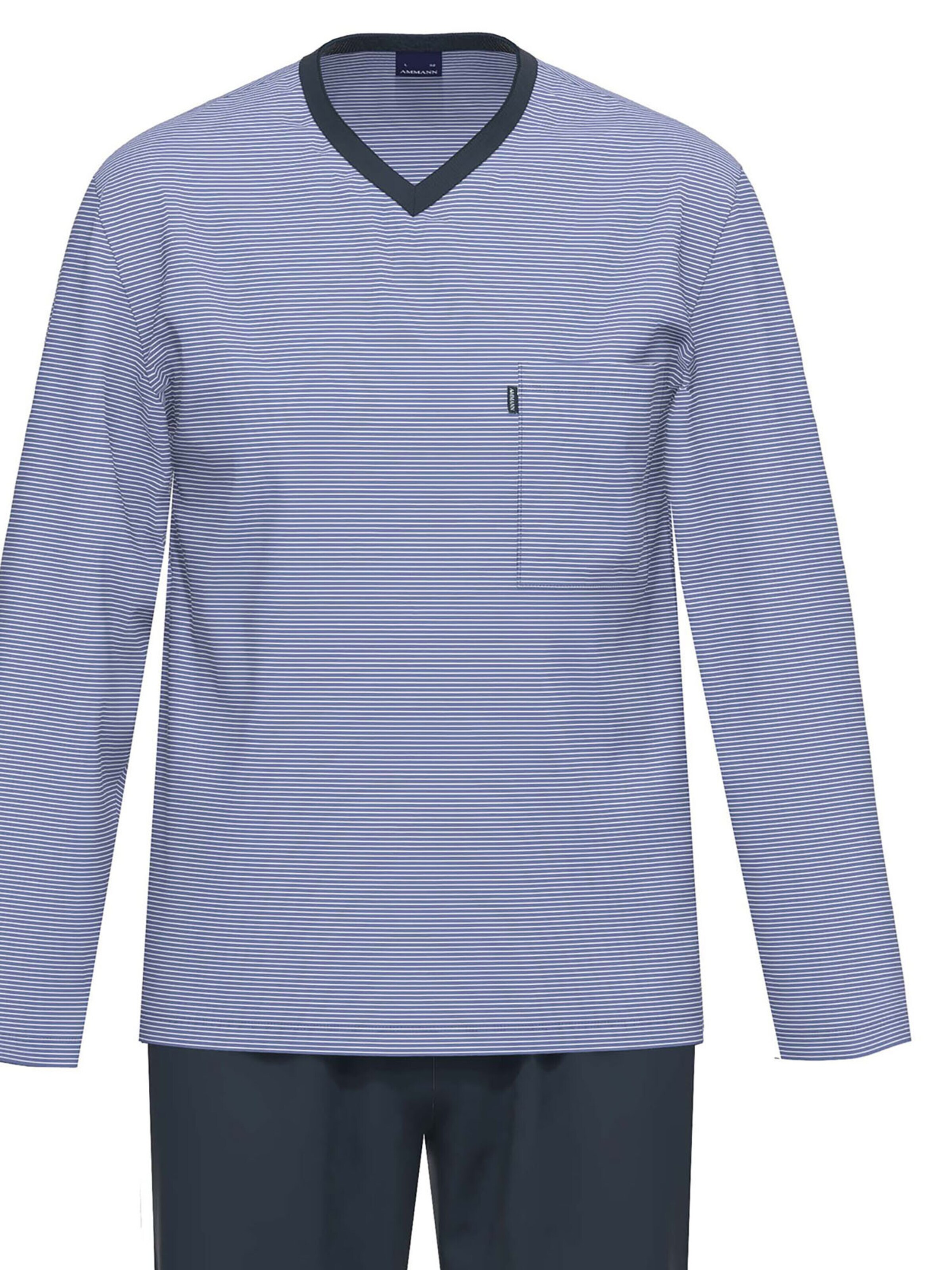 Ammann Short Pajamas 'Nightwear' in Blue