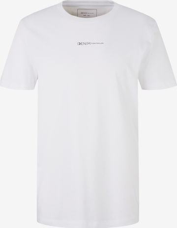 TOM TAILOR DENIM T-Shirt in Weiß: predná strana