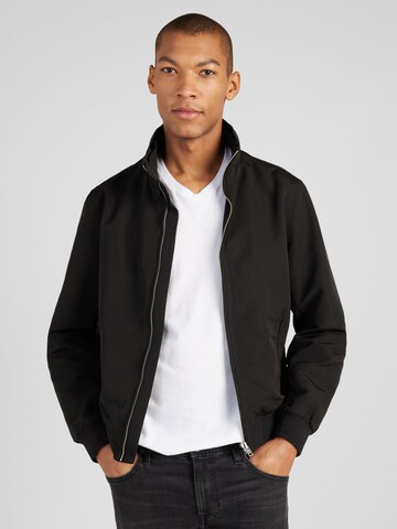 WRANGLER Overgangsjakke 'HARRINGTON' i sort: forside