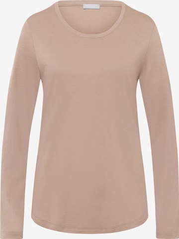 Hanro Slaapshirt ' Sleep & Lounge ' in Beige: voorkant