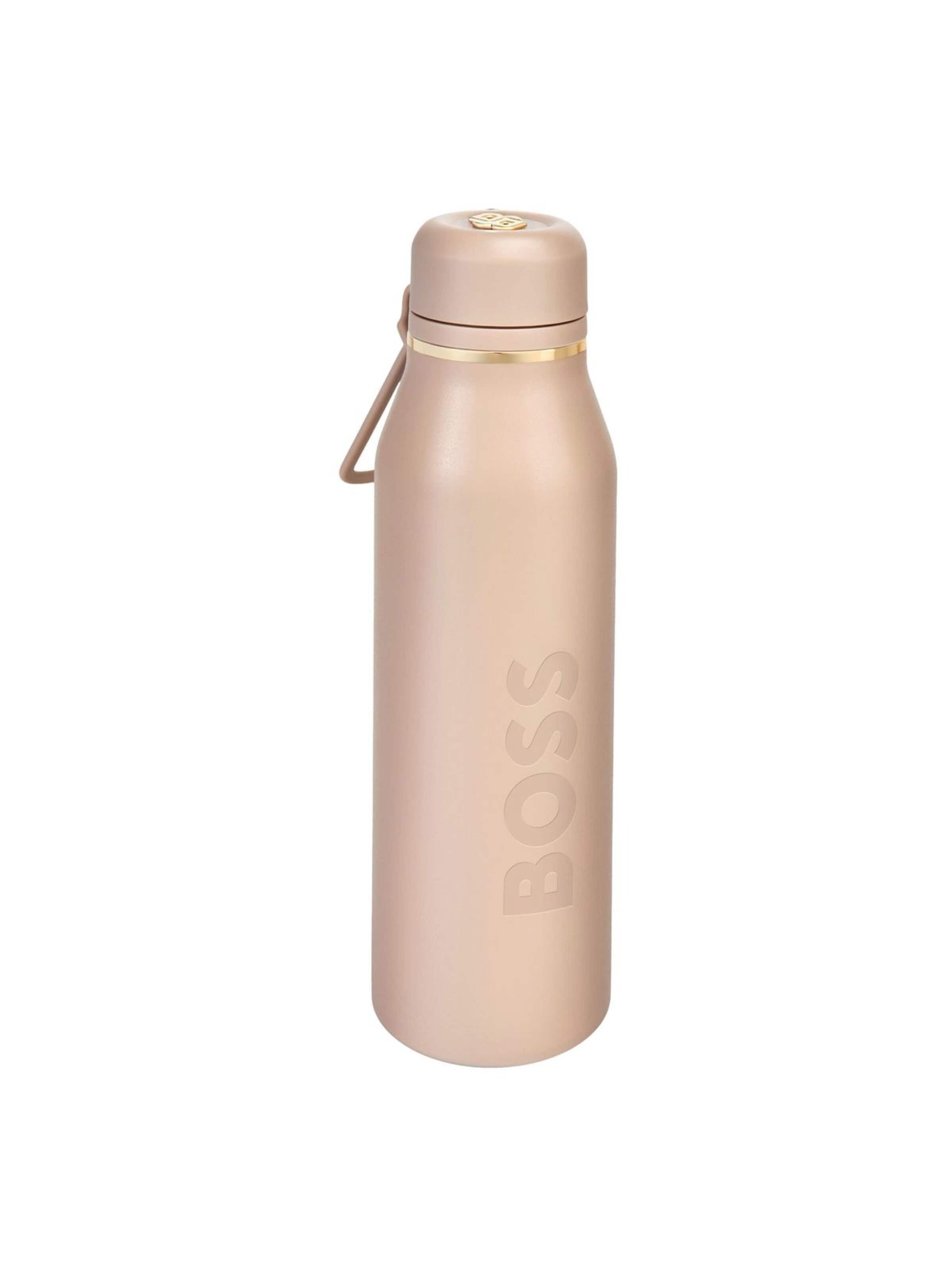BOSS Láhev na vodu 'Isothermal flask Double B' – béžová: přední strana