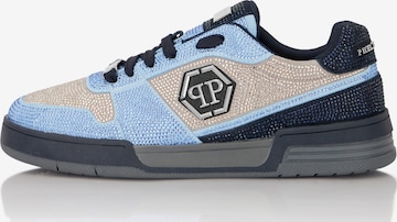 Baskets basses Philipp Plein en bleu : devant