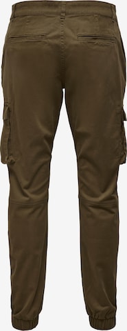 Effilé Pantalon cargo 'Cam Stage' Only & Sons en marron