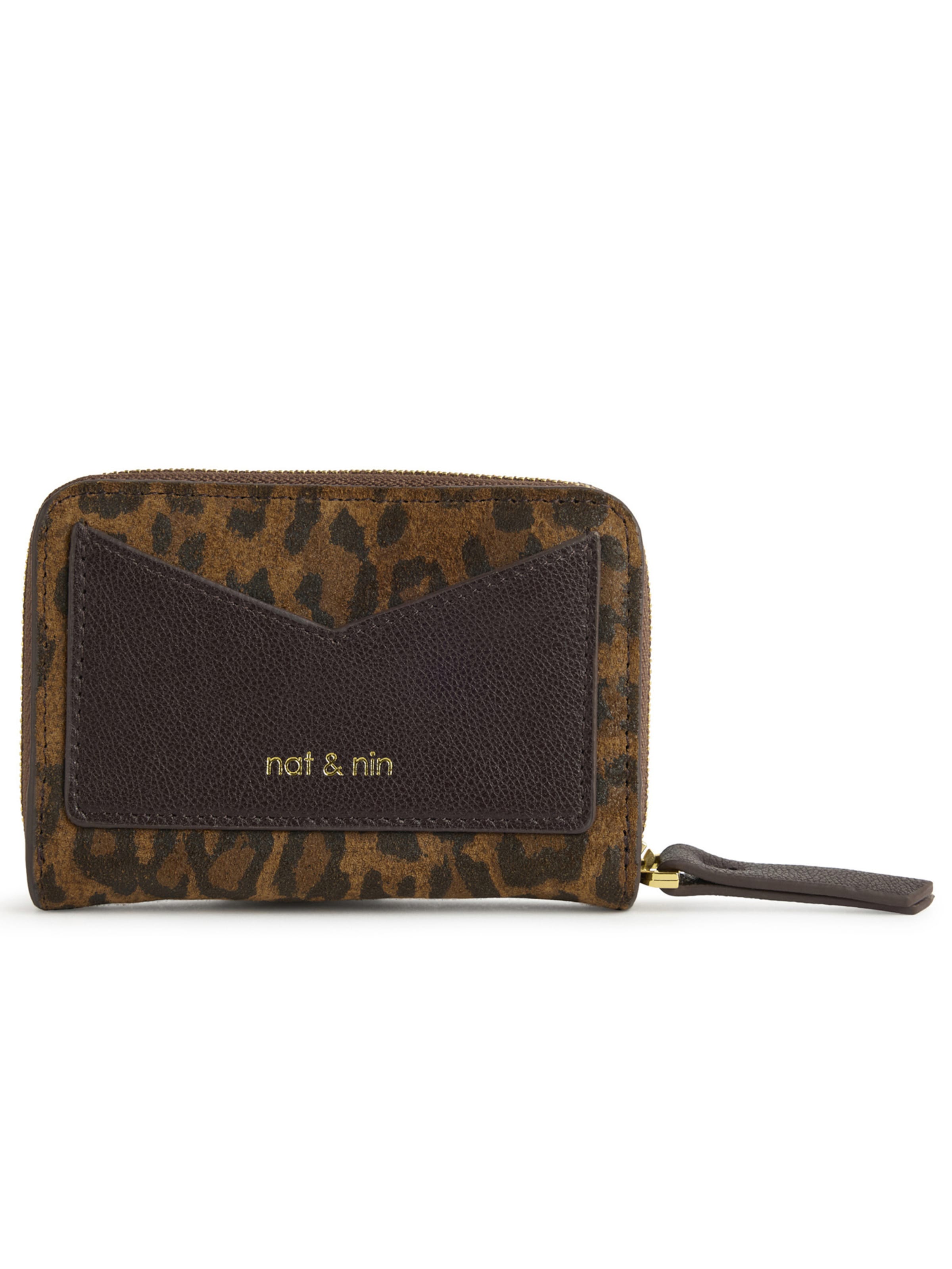 Nat&Nin Portemonnaie ' PIA ' in Braun: Vorderseite