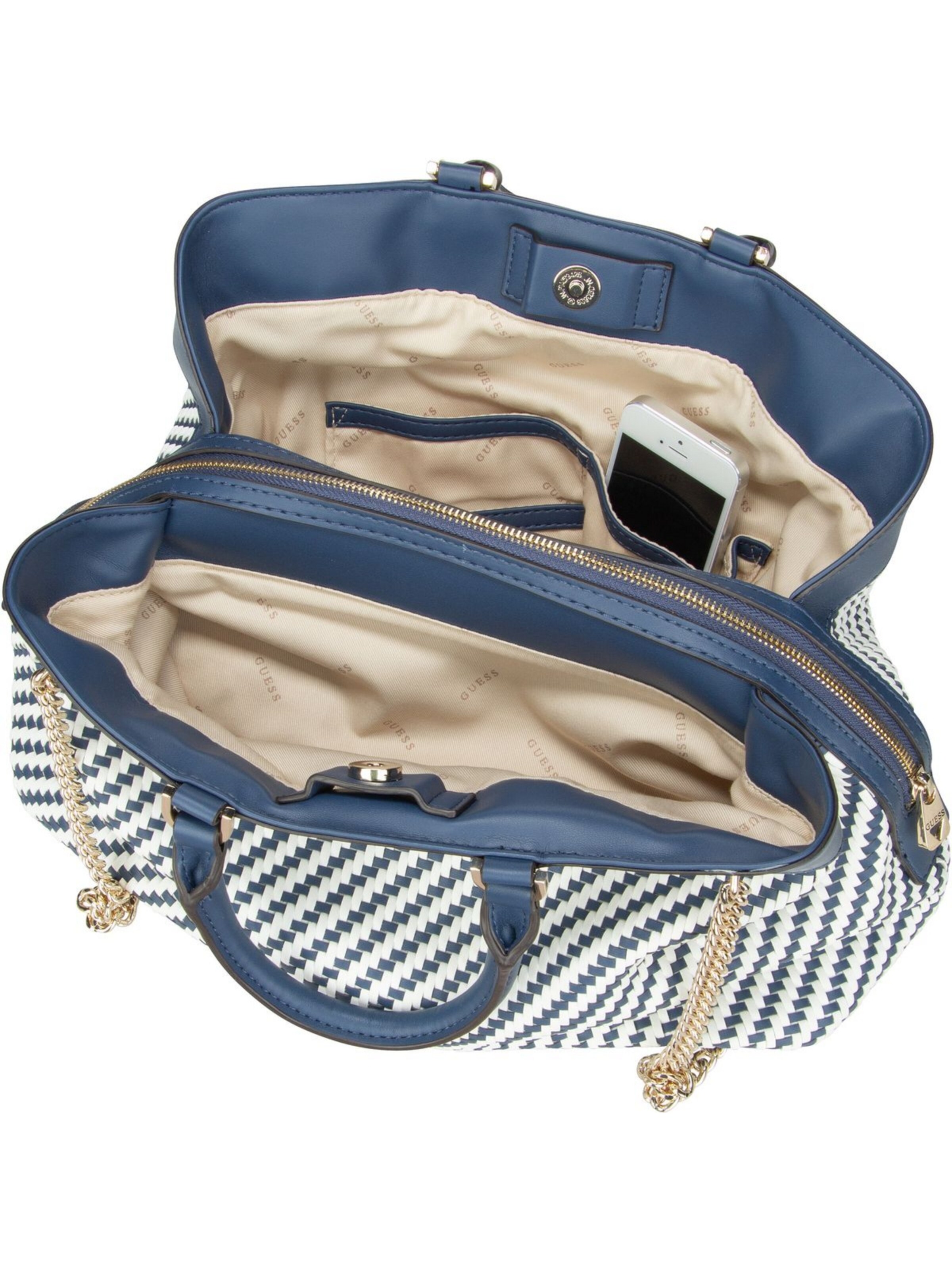 Frauen Taschen & Rucksäcke GUESS Handtasche 'Hassie' in Rauchblau - WZ41623