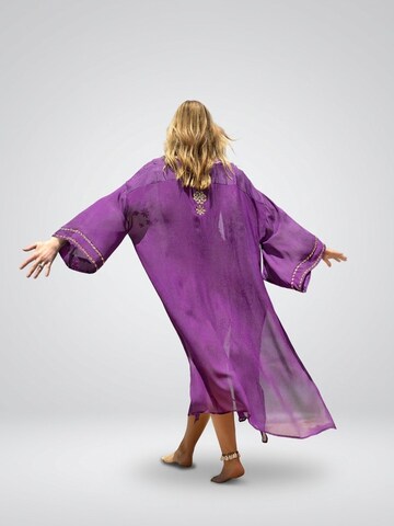 Miss June Kimono 'Kimono Long Bethany' i lilla