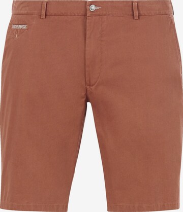 Charles Colby Loose fit Chino Pants 'Baron Drew' in Orange: front