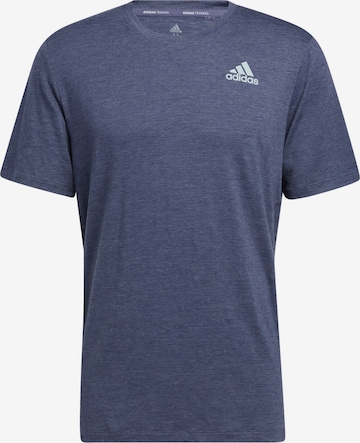 ADIDAS SPORTSWEAR Skinny Performance Shirt in Blue: front