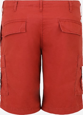 Jack & Jones Plus Regular Cargo Pants 'COLE CAMPAIGN' in Red