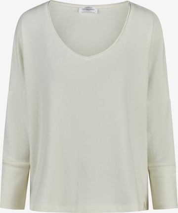 Cotton Candy Langarmshirt in Weiß: Vorderseite