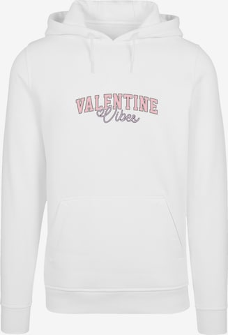 Sweat-shirt 'Valentinstag Valentine Vibes' F4NT4STIC en blanc : devant