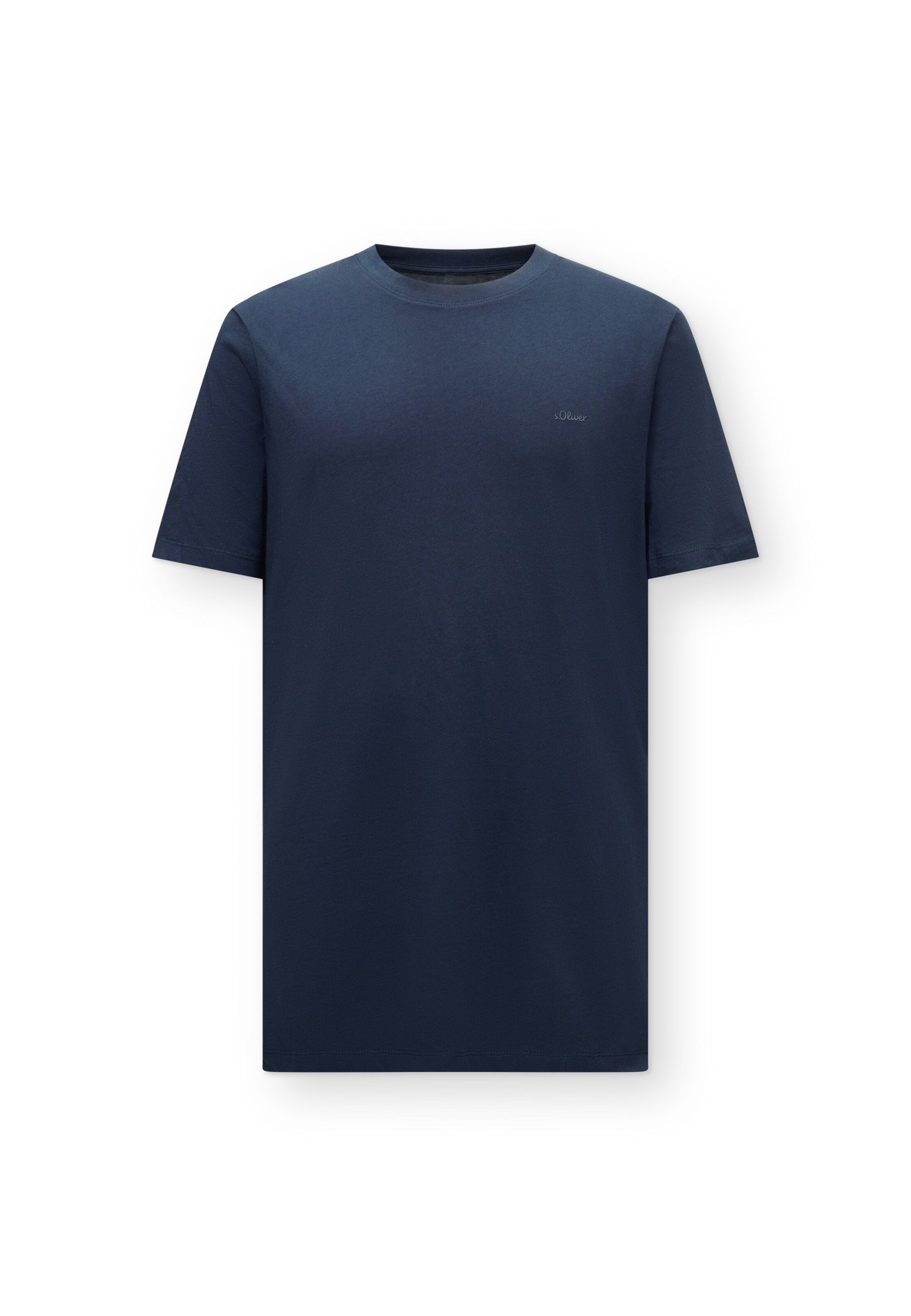 s.Oliver Men Big Sizes Shirt in Blue: front