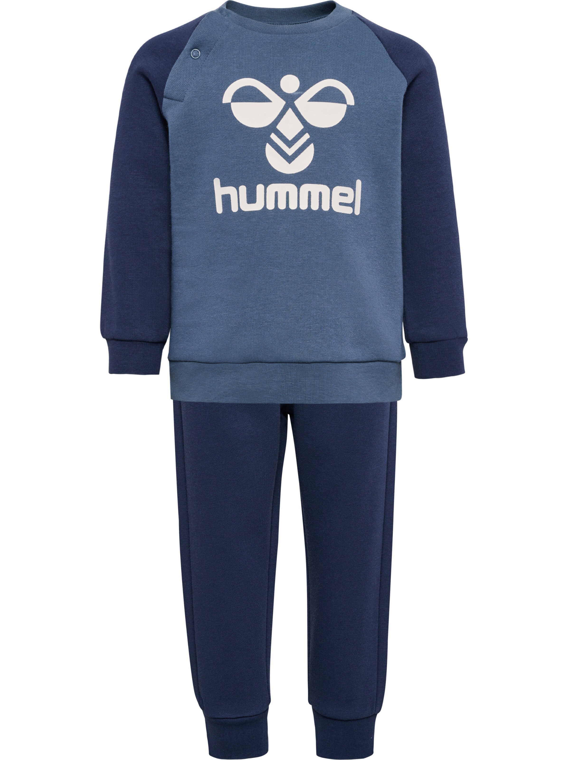 Hummel Trainingspak 'Humming' in Blauw: voorkant