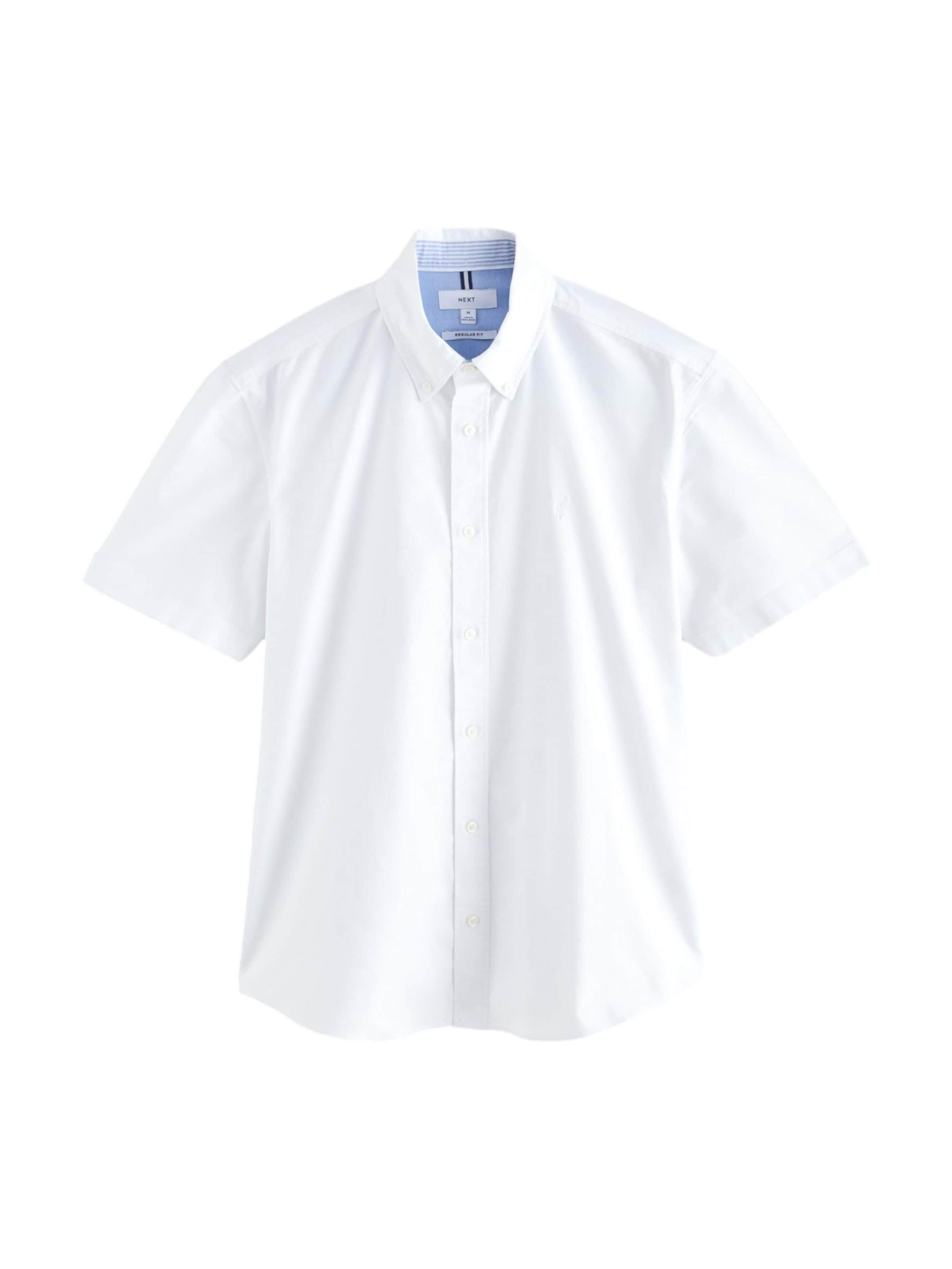 Next Regular fit Риза в бяло: отпред