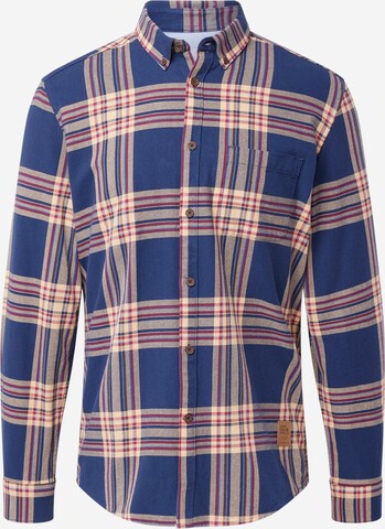 Springfield Regular fit Button Up Shirt in Blue: front