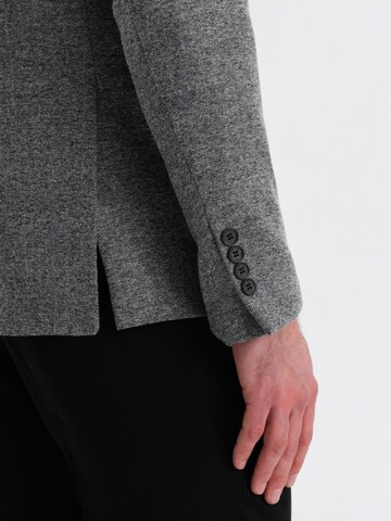 Coupe regular Veste de costume Ombre en gris