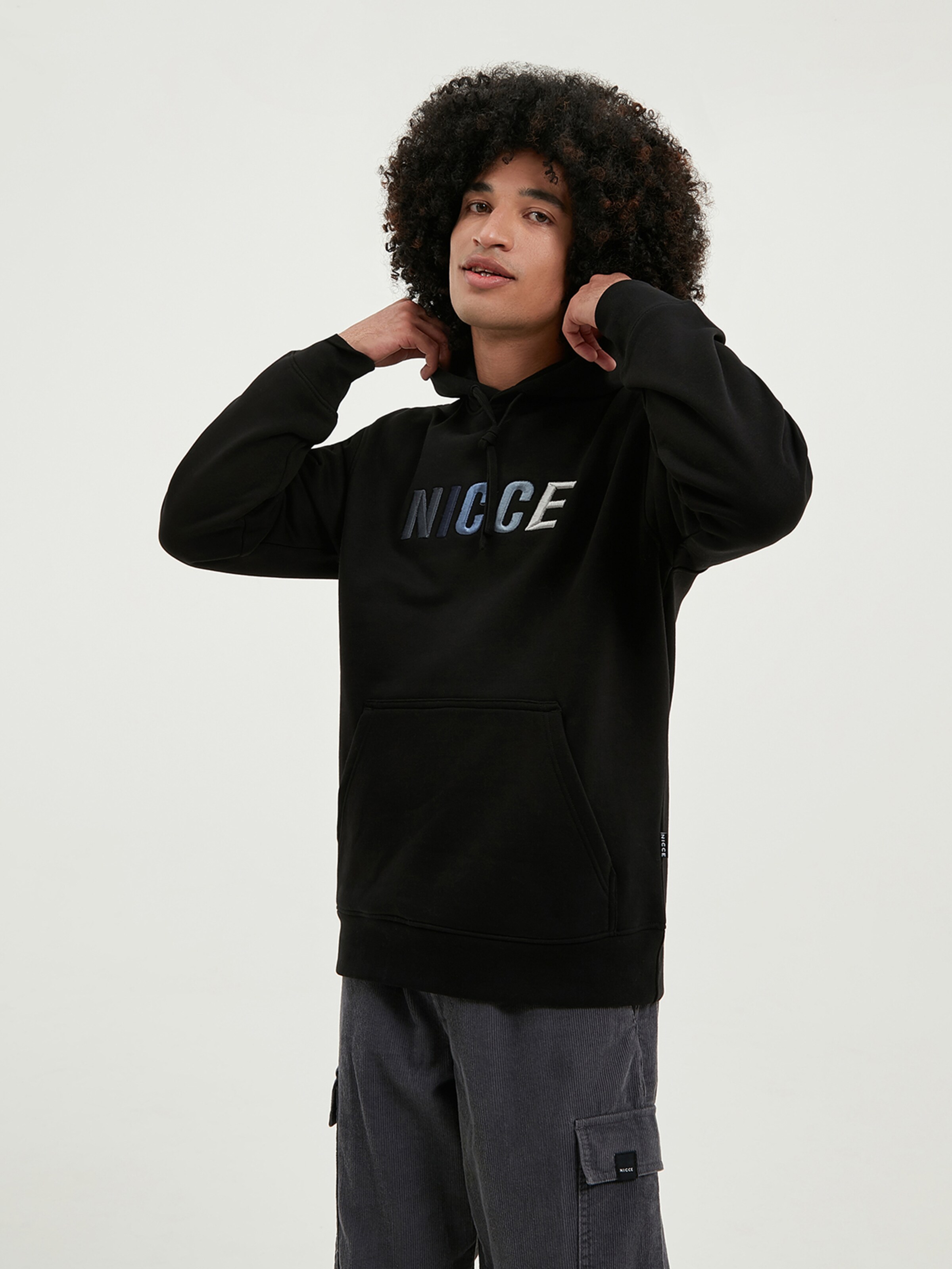Männer Sweat Nicce Sweatshirt 'COAST' in Schwarz - PD32594 Männer Sweat Nicce Sweatshirt 'COAST' in Schwarz - PD32594