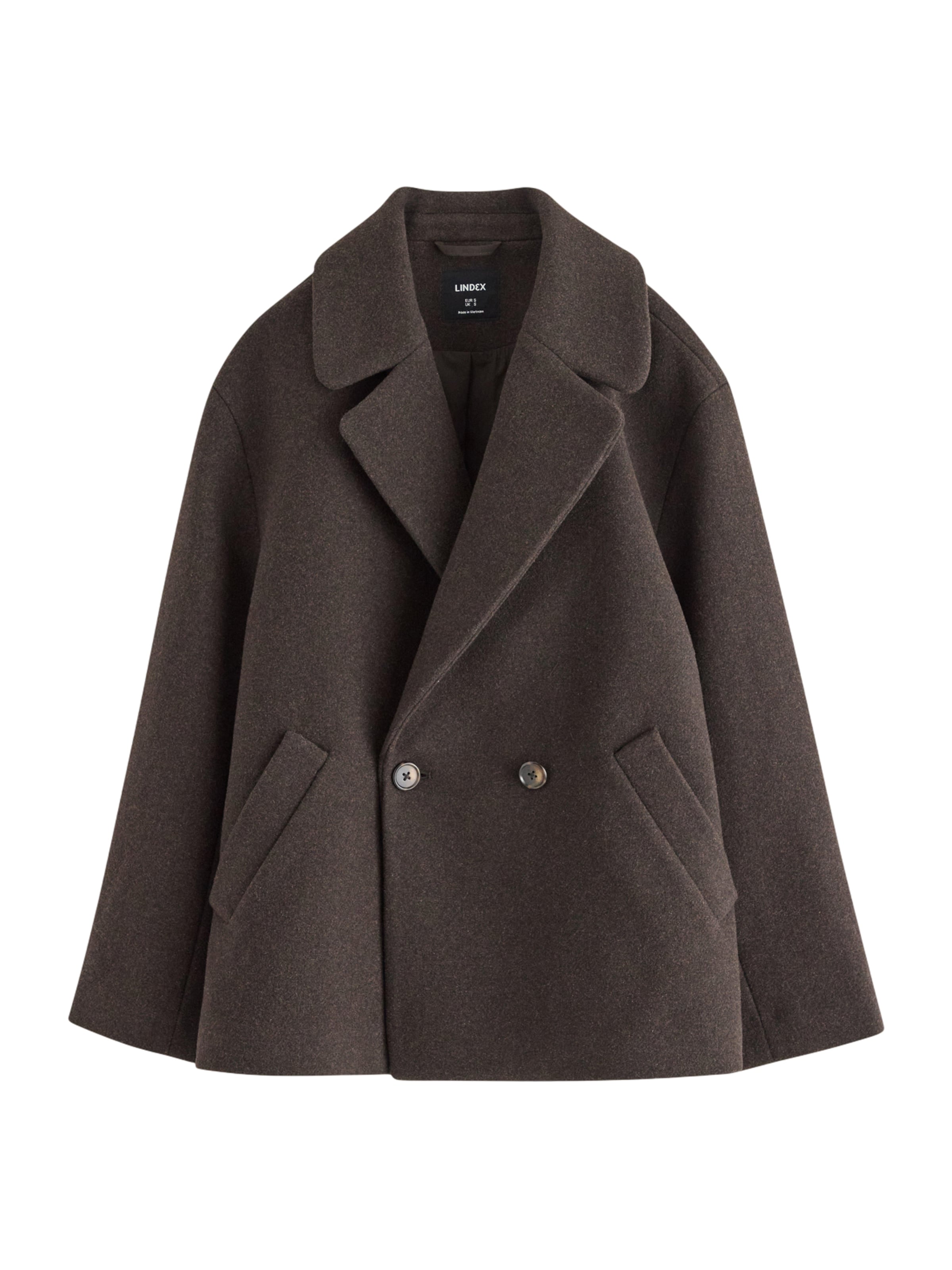 Lindex Overgangsfrakke 'Delilah' i brun: forside