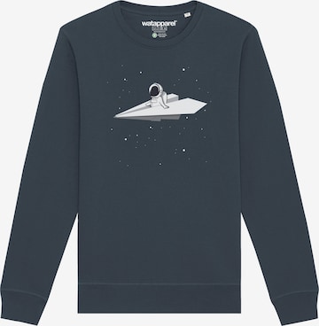 Sweat-shirt 'Fly me to the moon' Watapparel en gris : devant