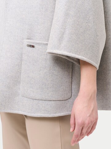 GOBI Cashmere Svetr 'Patch Pocket Cashmere Poncho Jacket' – šedá