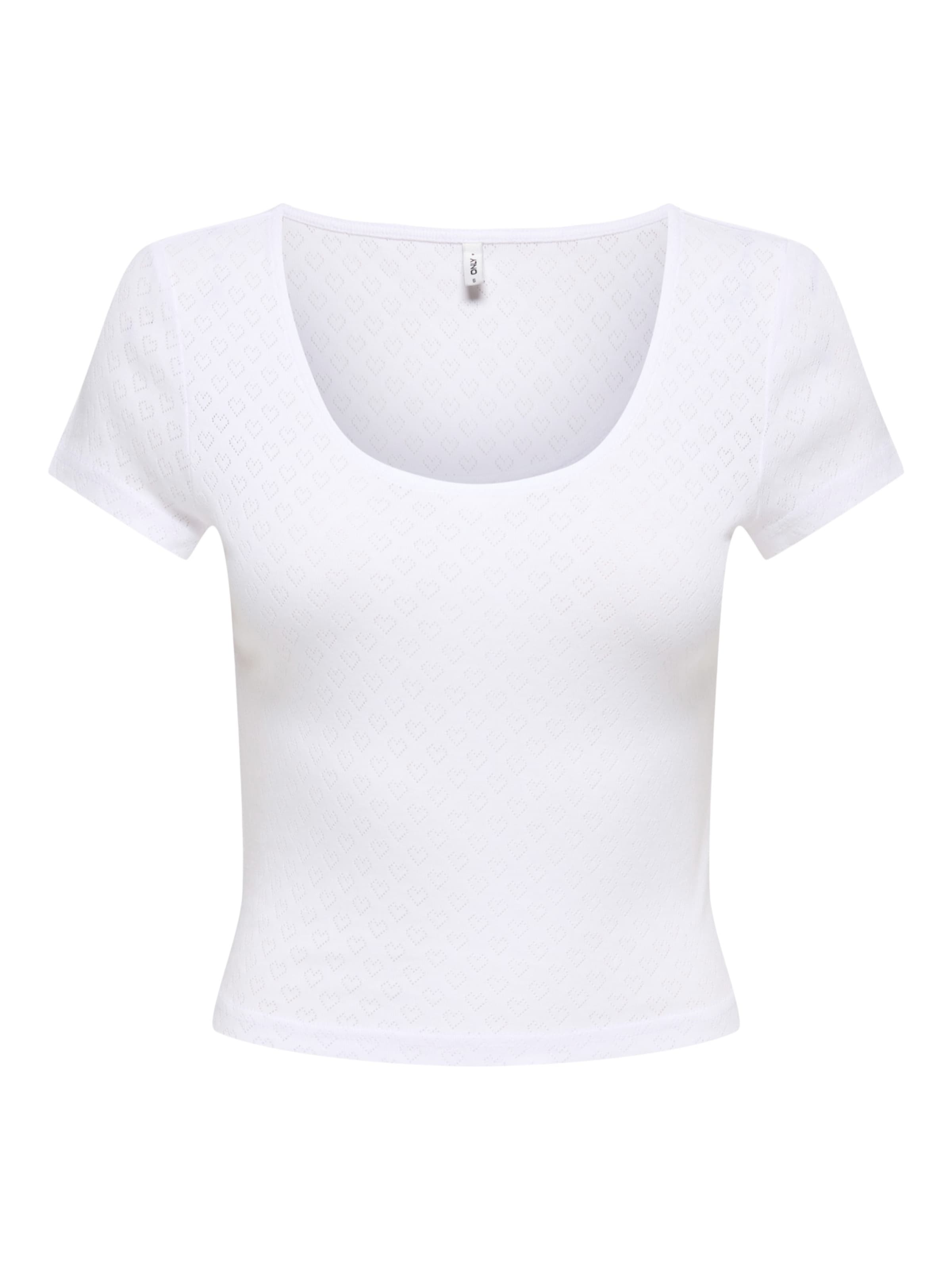 balta ONLY Marškinėliai 'ONLMADISON': priekis