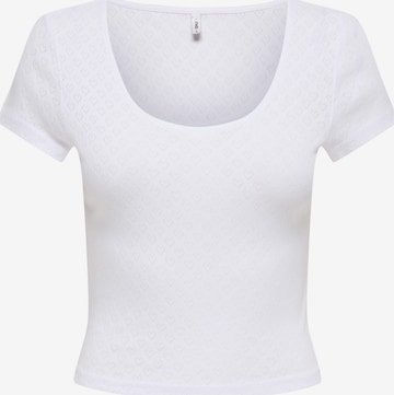 balta ONLY Marškinėliai 'ONLMADISON': priekis