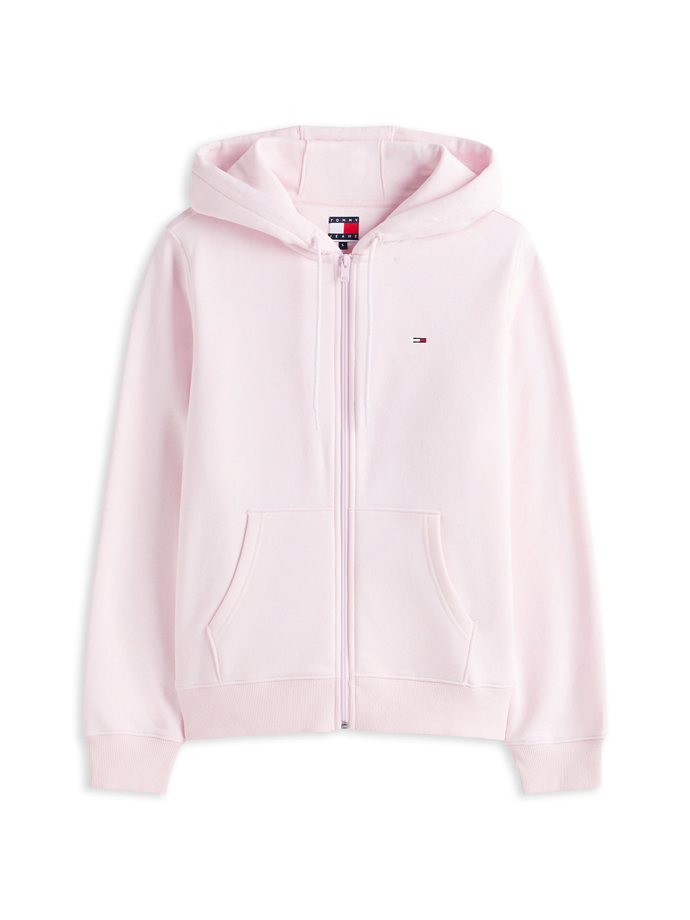 Tommy Jeans Sweat jacket in Pink: front