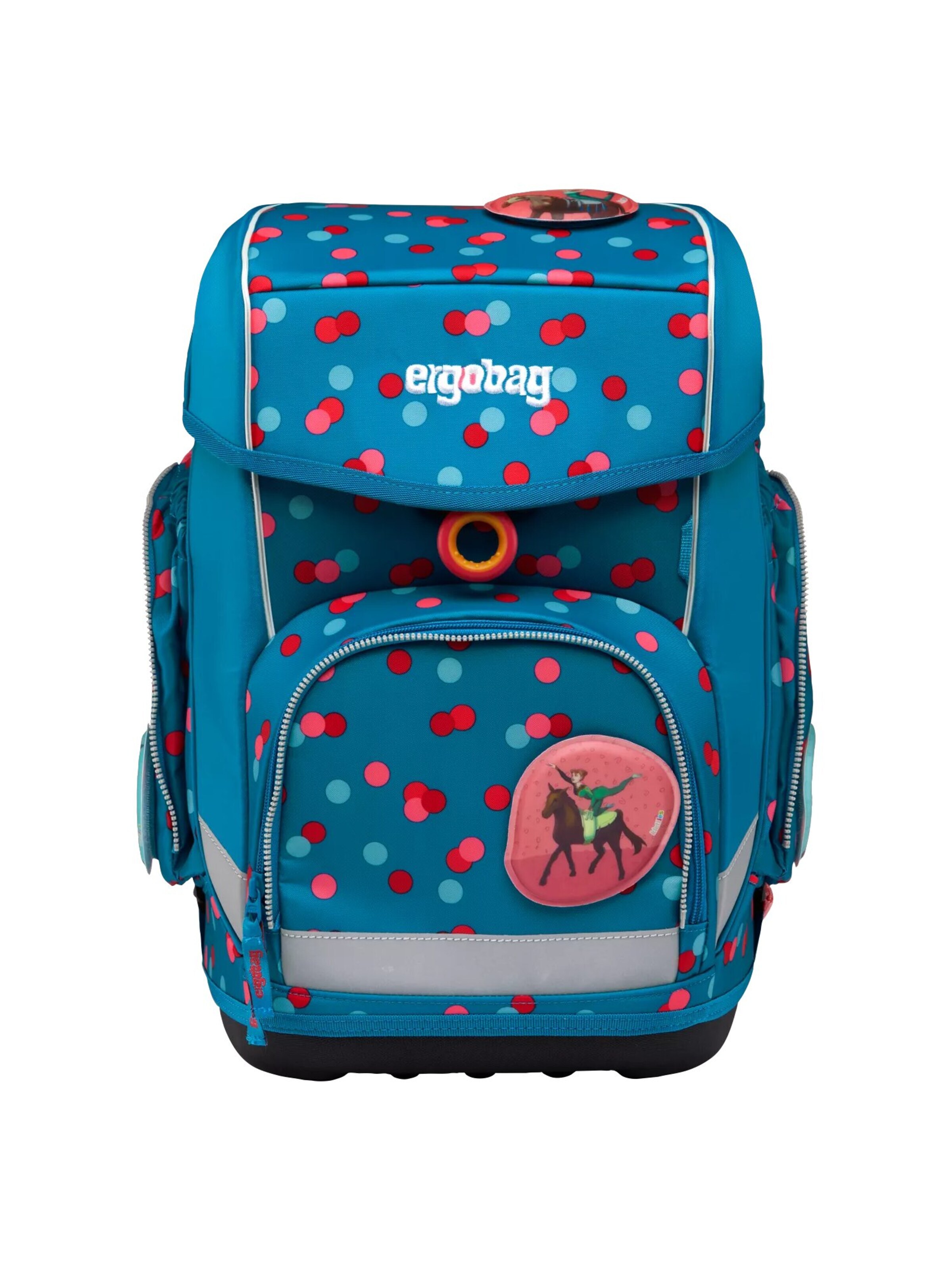 ergobag Backpack 'Schulranzen-Set cubo Set' in Green