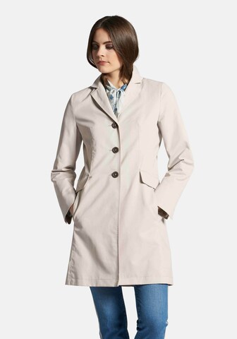 Peter Hahn Between-Seasons Coat in Grey: front