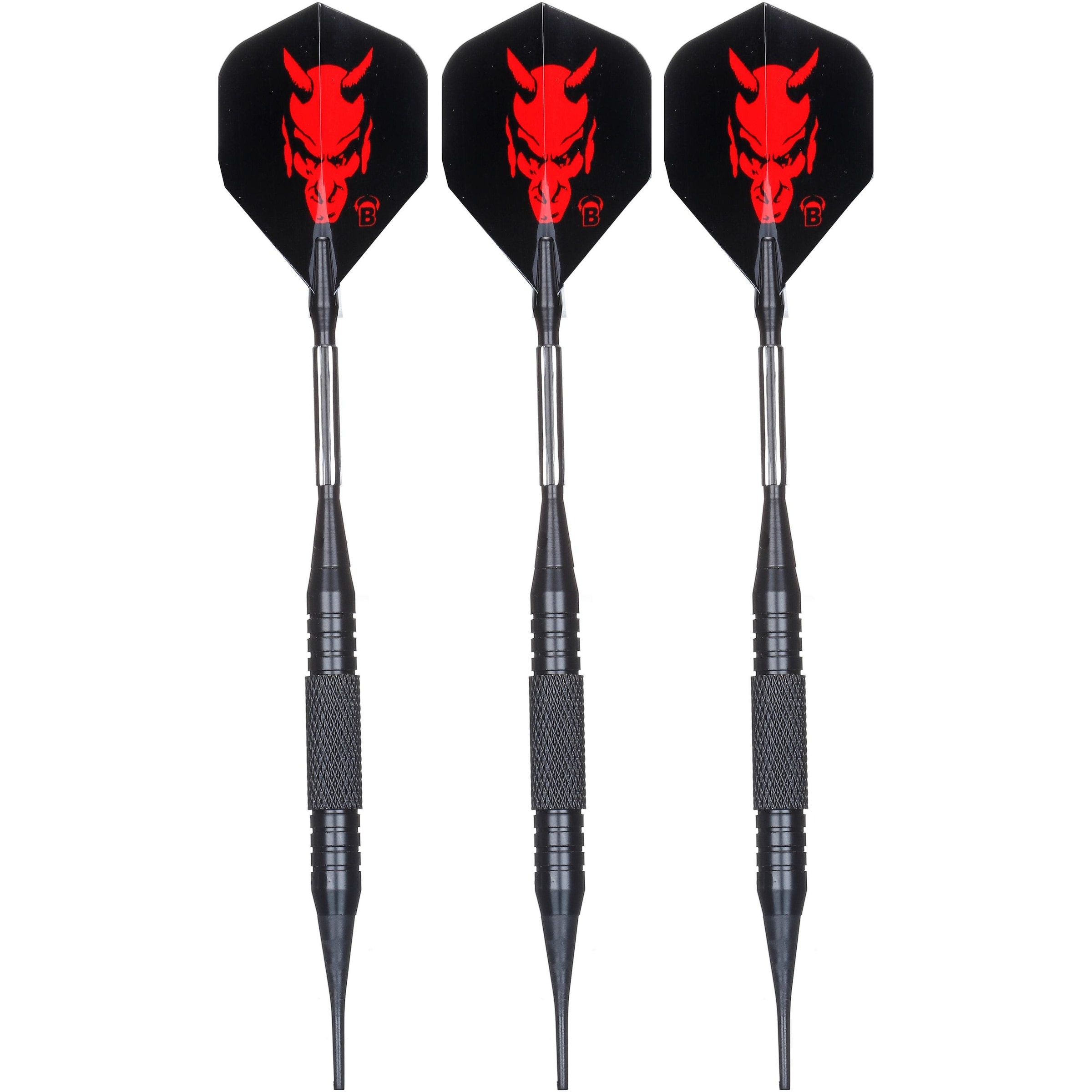 BULL'S Dartpfeil in Schwarz: Vorderseite