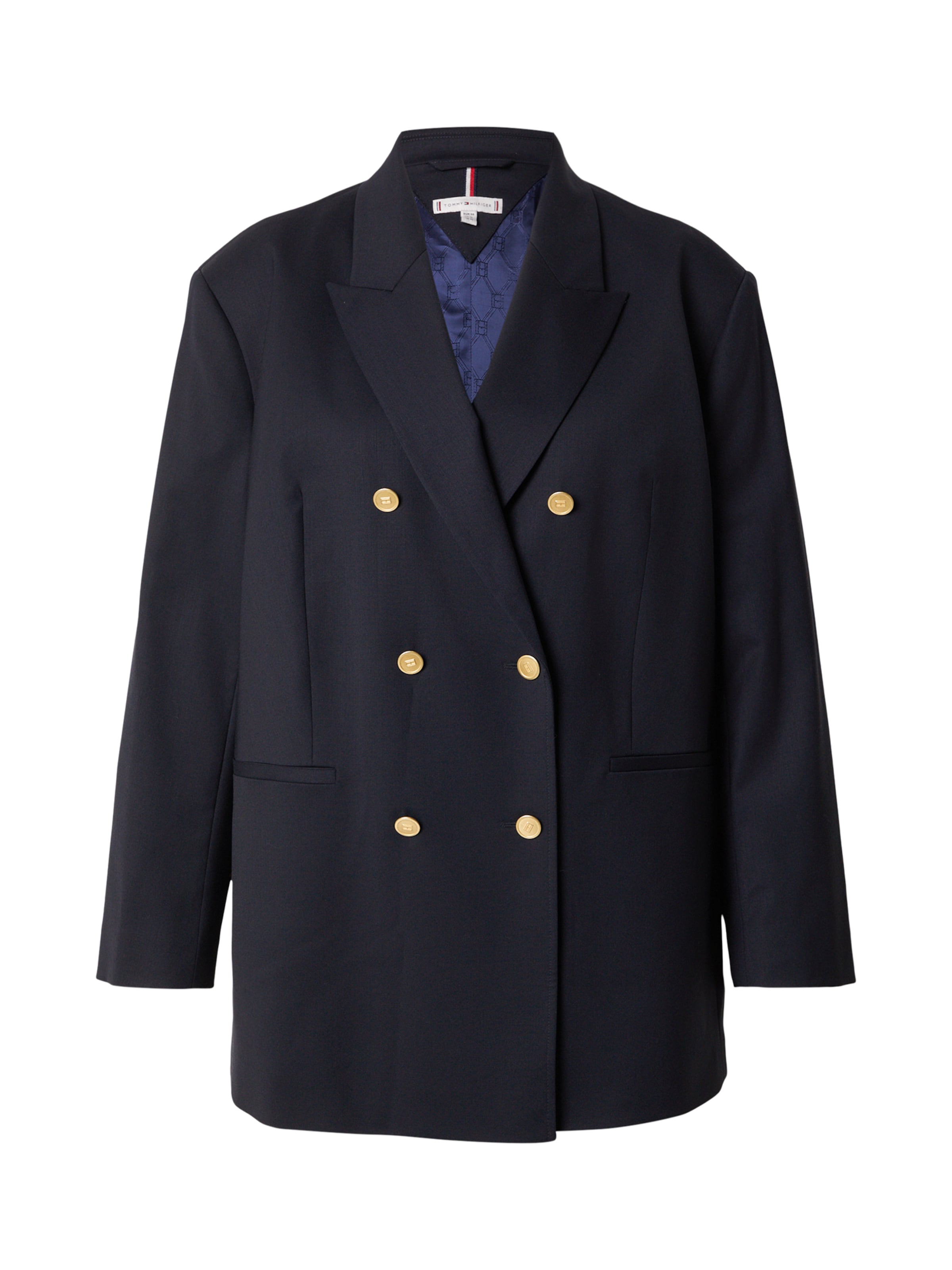 Blazer Tommy Hilfiger Curve en bleu : devant